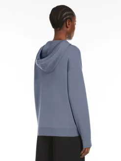 Wool knit sweatshirt
