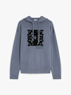 Wool knit sweatshirt