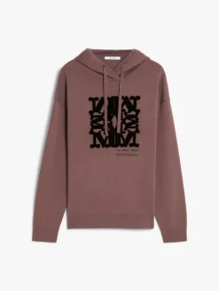 Wool knit sweatshirt