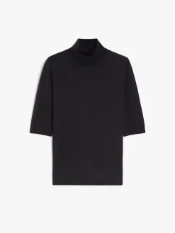 Wool knit turtleneck jumper