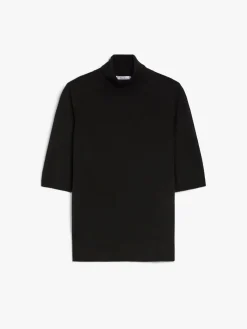 Wool knit turtleneck jumper