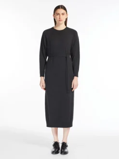 Wool midi dress