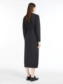 Wool midi dress
