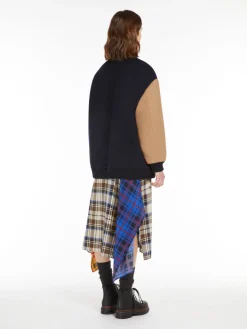 Wool padded bomber jacket