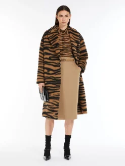 Wool pencil skirt
