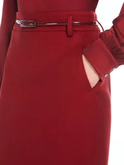 Wool pencil skirt