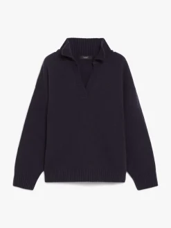 Wool polo shirt