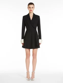 Wool shirt dress