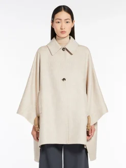 Wool, silk and cashmere cape