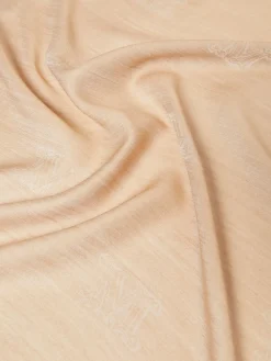 Wool, silk and cotton logo shawl