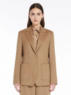Wool single-breasted jacket