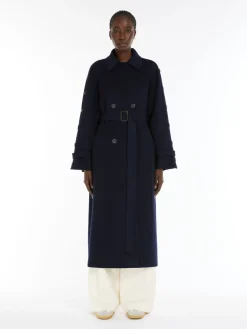 Wool trench coat