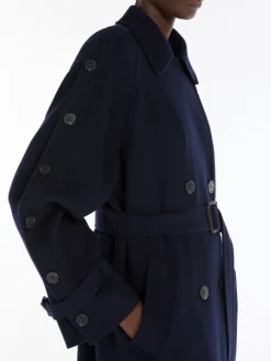 Wool trench coat