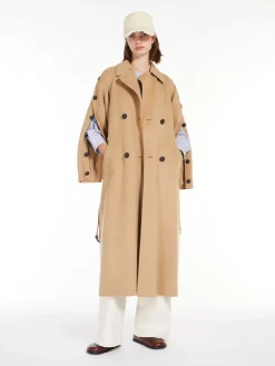 Wool trench coat