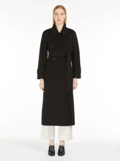 Wool trench coat