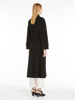 Wool trench coat