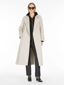 Wool trench coat