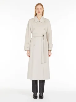 Wool trench coat