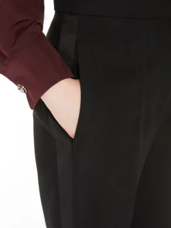 Wool tuxedo trousers