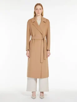 Wool wrap coat