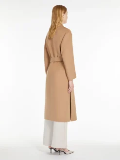 Wool wrap coat