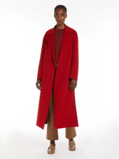 Wool wrap coat