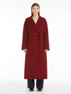 Wool wrap coat