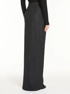 Wool wrap skirt