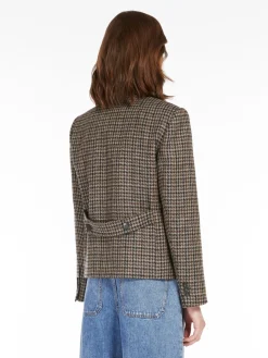 Wool-blend cropped jacket