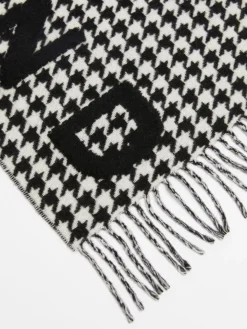 Wool-blend logo scarf