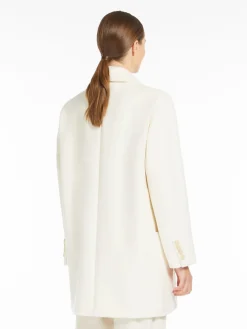 Wool/cashmere beaver cloth coat