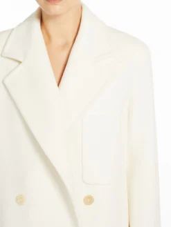 Wool/cashmere beaver cloth coat