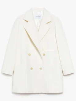 Wool/cashmere beaver cloth coat