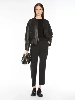 Woollen cloth cigarette trousers