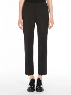 Woollen cloth cigarette trousers