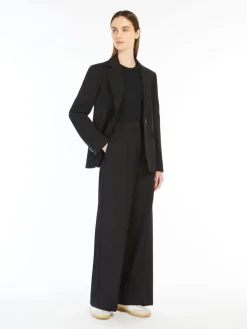 Woollen cloth palazzo trousers