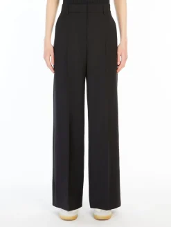 Woollen cloth palazzo trousers