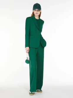 Woollen cloth palazzo trousers