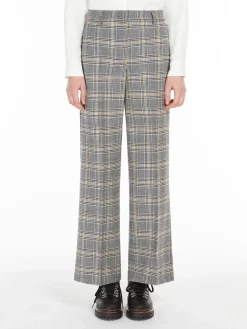 Woollen cloth palazzo trousers