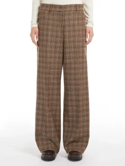Woollen cloth palazzo trousers