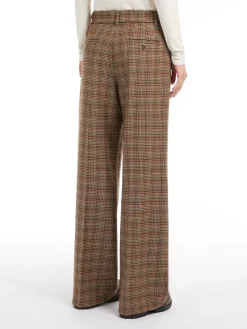 Woollen cloth palazzo trousers