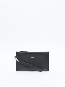 Wrist-strap leather pouch