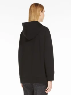 Zip-up cotton sweatshirt