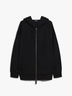 Zip-up cotton sweatshirt